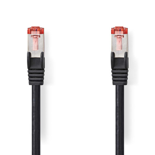 Nedis CAT6 Netwerkkabel | RJ45 Male | RJ45 Male | S/FTP | 0.25 m | Zwart
