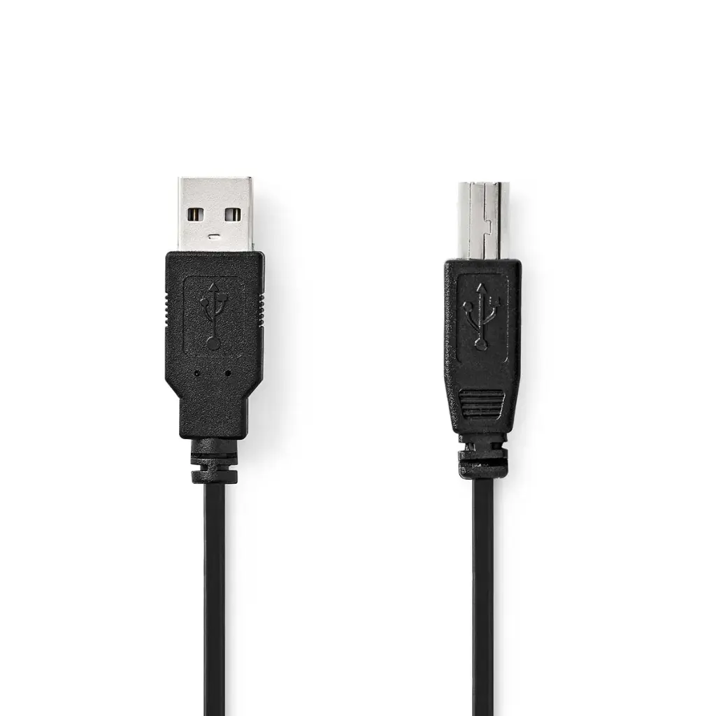 Nedis USB-kabel | USB 2.0 | USB-A Male | USB-B Male | 3.00m | Zwart